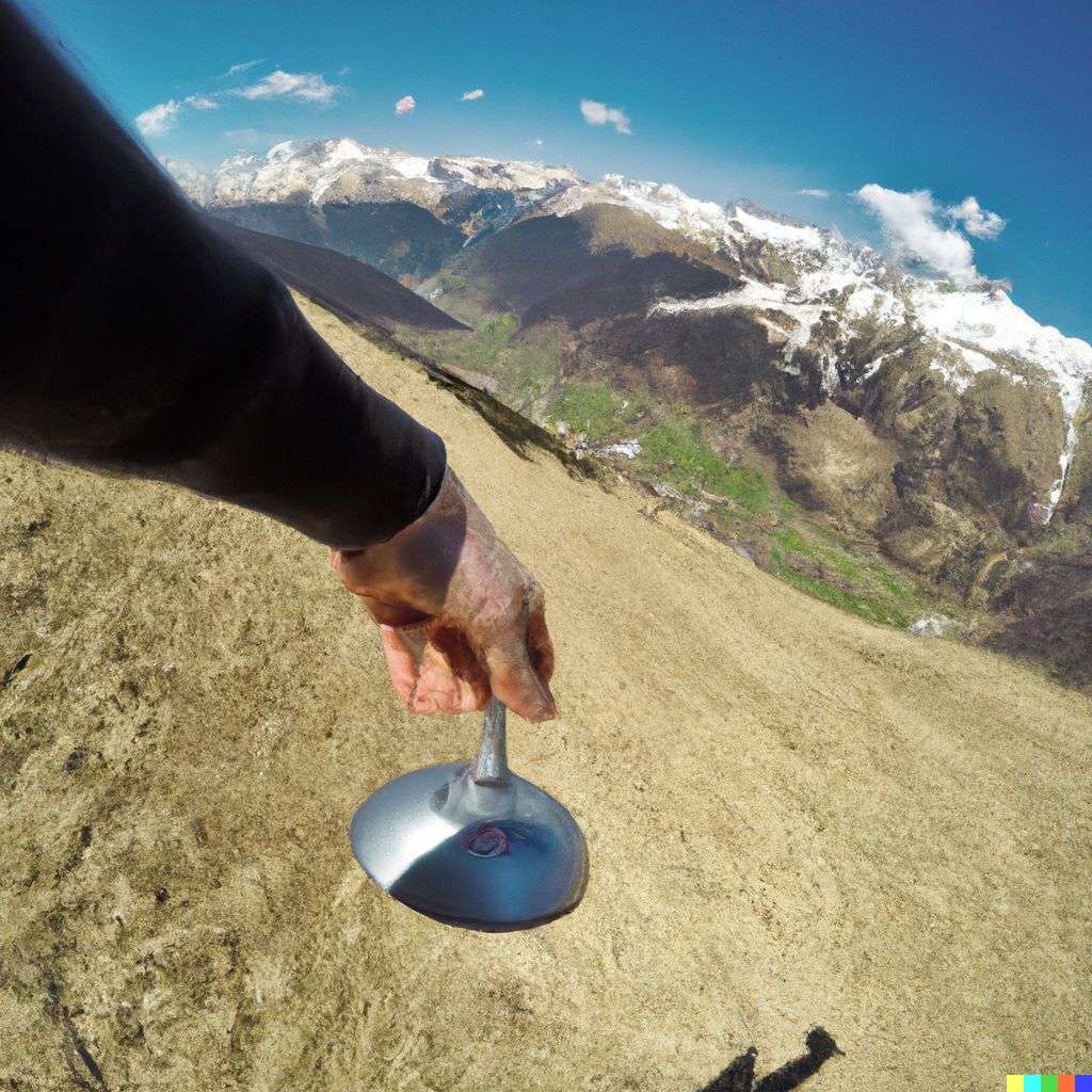 the discovery of gravity, photograph taken on a GoPro